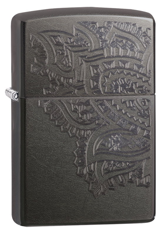 Зажигалка ZIPPO Classic с покрытием Gray, латунь/сталь, серая, матовая, 36x12x56 мм