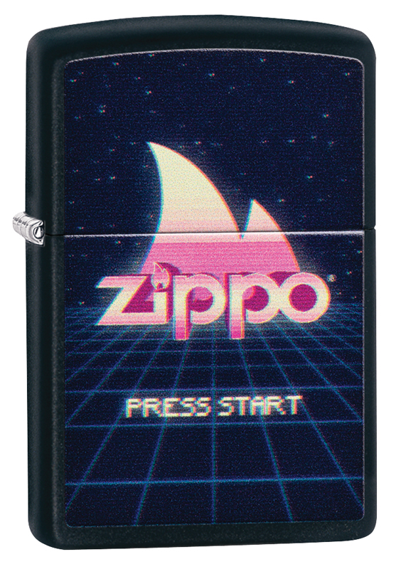 Зажигалка ZIPPO Classic с покрытием Black Matte, латунь/сталь, чёрная, матовая, 36x12x56 мм