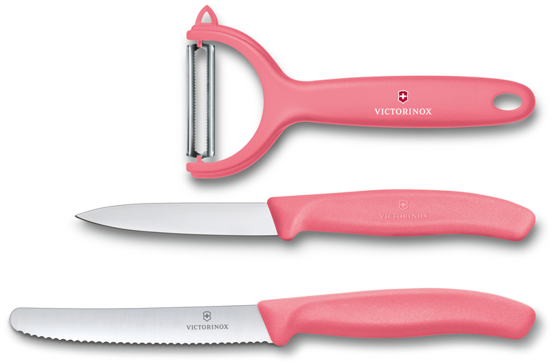 Набор из 3 ножей VICTORINOX Swiss Classic: нож для томатов, столовый нож 11 см, нож для овощей 8 см