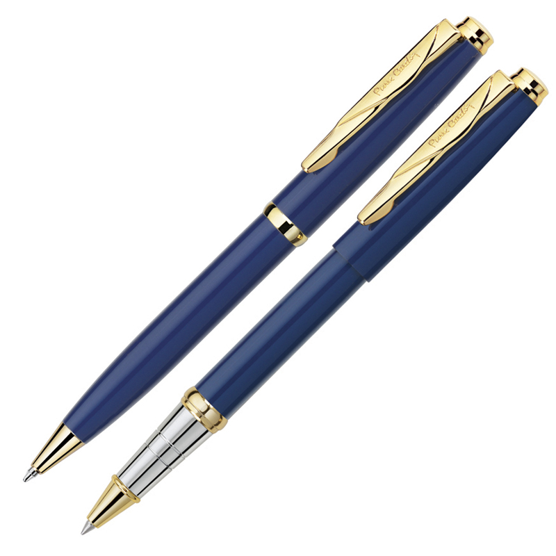 Набор: ручка шариковая + роллер Pierre Cardin PEN and PEN. Цвет - синий.