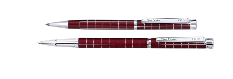 Набор Pierre Cardin PEN and PEN: ручка шариковая + роллер. Цвет - т.красный.