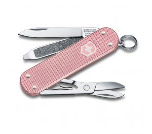 Нож-брелок VICTORINOX Classic SD Alox Colors "Cotton Candy", 58 мм, 5 функций, светло-розовый