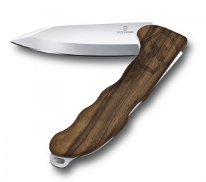 Нож охотника VICTORINOX Hunter Pro Wood 130 мм, 2 функции, с фиксатором, рукоять из орехового дерева