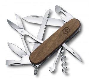 Нож перочинный VICTORINOX Huntsman, 91 мм, 13 функций, рукоять из орехового дерева