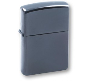 Зажигалка ZIPPO Classic с покрытием Black Ice®, латунь/сталь, чёрная, глянцевая, 36х12х56 мм