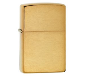 Зажигалка ZIPPO Armor™ с покрытием Brushed Brass, латунь/сталь, золотистая, матовая, 36х12х56 мм
