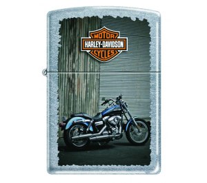 Зажигалка ZIPPO Harley-Davidson®, с покрытием Street Chrome™, латунь/сталь, серебристая, 36x12x56 мм