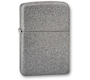 Зажигалка ZIPPO Classic с покрытием Iron Stone™, латунь/сталь, серая, матовая, 36x12x56 мм
