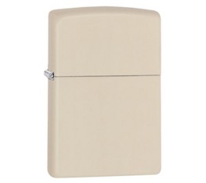 Зажигалка ZIPPO Classic с покрытием Cream Matte, латунь/сталь, кремовая, матовая, 36x12x56 мм