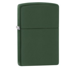 Зажигалка ZIPPO Classic с покрытием Green Matte, латунь/сталь, зелёная, матовая, 36x12x56 мм