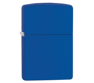 Зажигалка ZIPPO Classic с покрытием Royal Blue Matte, латунь/сталь, синяя, матовая, 36x12x56 мм