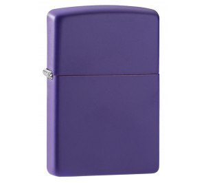 Зажигалка ZIPPO Classic с покрытием Purple Matte, латунь/сталь, фиолетовая, матовая, 36x12x56 мм