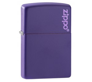 Зажигалка ZIPPO Classic с покрытием Purple Matte, латунь/сталь, фиолетовая, матовая, 36x12x56 мм