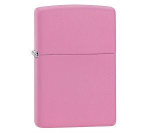 Зажигалка ZIPPO Classic с покрытием Pink Matte, латунь/сталь, розовая, матовая, 36x12x56 мм