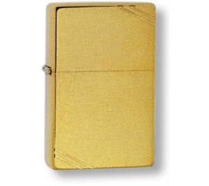 Зажигалка ZIPPO 1937 Vintage™ с покрытием Brushed Brass, латунь/сталь, золотистая, 36x12x56 мм