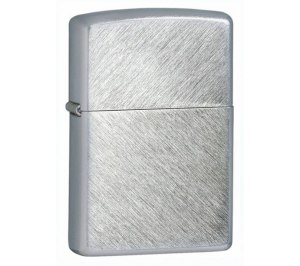Зажигалка ZIPPO с покрытием Herringbone Sweep, латунь/сталь, серебристая, матовая, 36x12x56 мм