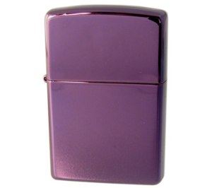 Зажигалка ZIPPO Classic с покрытием Abyss™, латунь/сталь, сиреневая, матовая, 36x12x56 мм