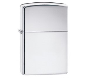 Зажигалка ZIPPO Classic с покрытием High Polish Chrome, латунь/сталь, серебристая, 36x12x56 мм