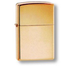 Зажигалка ZIPPO Classic с покрытием High Polish Brass, латунь/сталь, золотистая, 36x12x56 мм