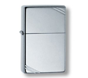 Зажигалка ZIPPO Vintage™с покрытием High Polish Chrome, латунь/сталь, серебристая, 36x12x56 мм