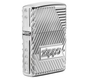 Зажигалка ZIPPO Armor® с покрытием High Polish Chrome, латунь/сталь, серебристая, 36x12x56 мм