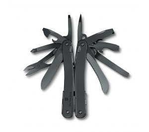 Мультитул VICTORINOX SwissTool Spirit MXBS, 105 мм, 24 функции, чёрный, в нейлоновом чехле