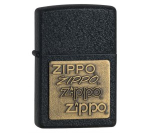 Зажигалка ZIPPO Classic с покрытием Black Crackle™, латунь/сталь, чёрная, матовая, 36x12x56 мм