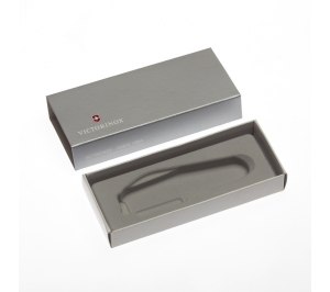 Коробка для ножей VICTORINOX 91 мм толщиной до 2 уровней, картонная, серебристая