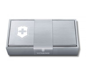 Подарочная коробка VICTORINOX для ножей 84-91 мм толщиной до 5 уровней, картонная, серебристая