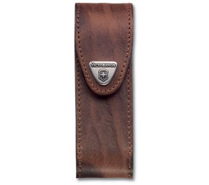 Чехол на ремень VICTORINOX для ножей 111 мм толщиной 4-6 уровней, кожаный, коричневый