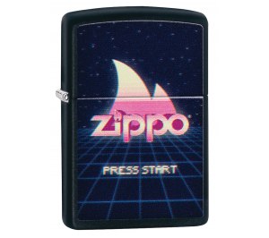 Зажигалка ZIPPO Classic с покрытием Black Matte, латунь/сталь, чёрная, матовая, 36x12x56 мм