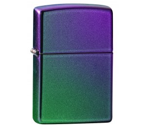 Зажигалка ZIPPO Classic с покрытием Iridescent, латунь/сталь, фиолетовая, матовая, 36x12x56 мм