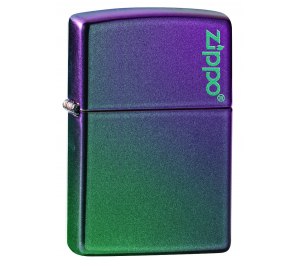 Зажигалка ZIPPO Classic с покрытием Iridescent, латунь/сталь, фиолетовая, матовая, 36x12x56 мм