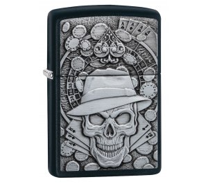 Зажигалка ZIPPO Classic с покрытием Black Matte, латунь/сталь, чёрная, матовая, 36x12x56 мм