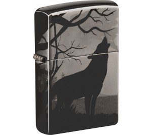 Зажигалка ZIPPO Classic с покрытием Black Ice®, латунь/сталь, чёрная, глянцевая, 36х12х56 мм