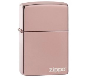 Зажигалка ZIPPO Classic с покрытием High Polish Rose Gold, латунь/сталь, розовое золото, 36х12х56 мм