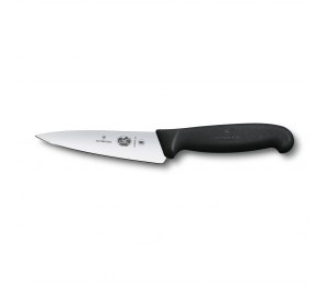 Нож разделочный VICTORINOX Fibrox с лезвием 12 см, чёрный