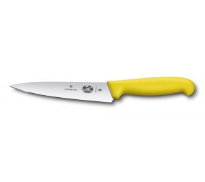 Нож разделочный VICTORINOX Fibrox, 15 см, жёлтый