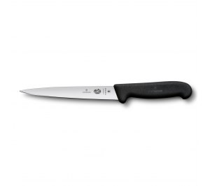Нож филейный VICTORINOX Fibrox с гибким лезвием 16 см, чёрный