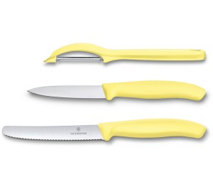 Набор из 3 ножей VICTORINOX Swiss Classic: нож для овощей, столовый нож 11 см, нож для овощей 8 см