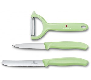 Набор из 3 ножей VICTORINOX Swiss Classic: нож для томатов, столовый нож 11 см, нож для овощей 8 см