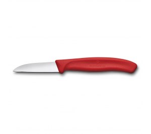 Нож для овощей и фруктов VICTORINOX SwissClassic с прямым лезвием 6 см, красный