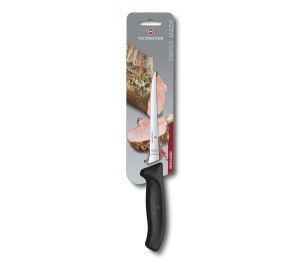 Нож обвалочный VICTORINOX SwissClassic, гибкое лезвие 15 см, чёрный, в картонном блистере