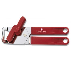 Консервный нож VICTORINOX универсальный, сталь/пластик, красный