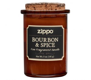 Ароматизированная свеча ZIPPO Bourbon & Spice, воск/хлопок/кора древесины/стекло, 70x100 мм