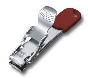Книпсер VICTORINOX с отверстием для шнурка, сталь, красный, в блистере