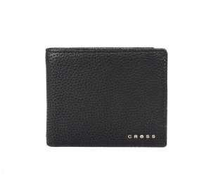 Кошелёк Cross Nueva Management Black, кожа наппа, фактурная, чёрный, 11 х 9 х 1,5 см