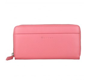Кошелёк Cross Colors Flamingo, кожа наппа, фактурная, цвет розовый