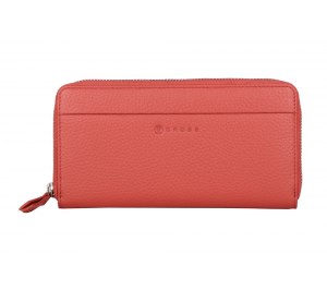 Кошелёк Cross Colors Coral, кожа наппа, фактурная, цвет коралловый