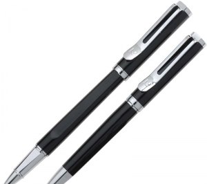 Набор Pierre Cardin PEN&PEN: ручка шариковая + роллер, цвет - черный. Упаковка Е-1.